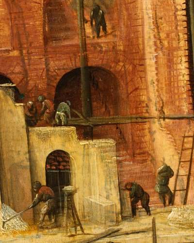 Constructiedetail van de Toren van Babel, 1563 door Pieter Bruegel the Elder